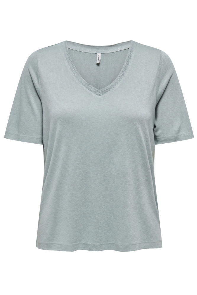 ONLELISE S/S V-NECK TOP JRS NOOS 15257390 ABYSS